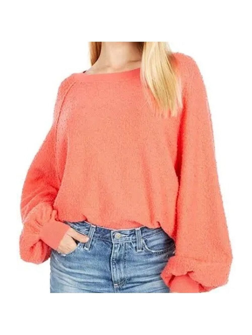 Free People Found My Friend Pullover (PTP 22”) Coral